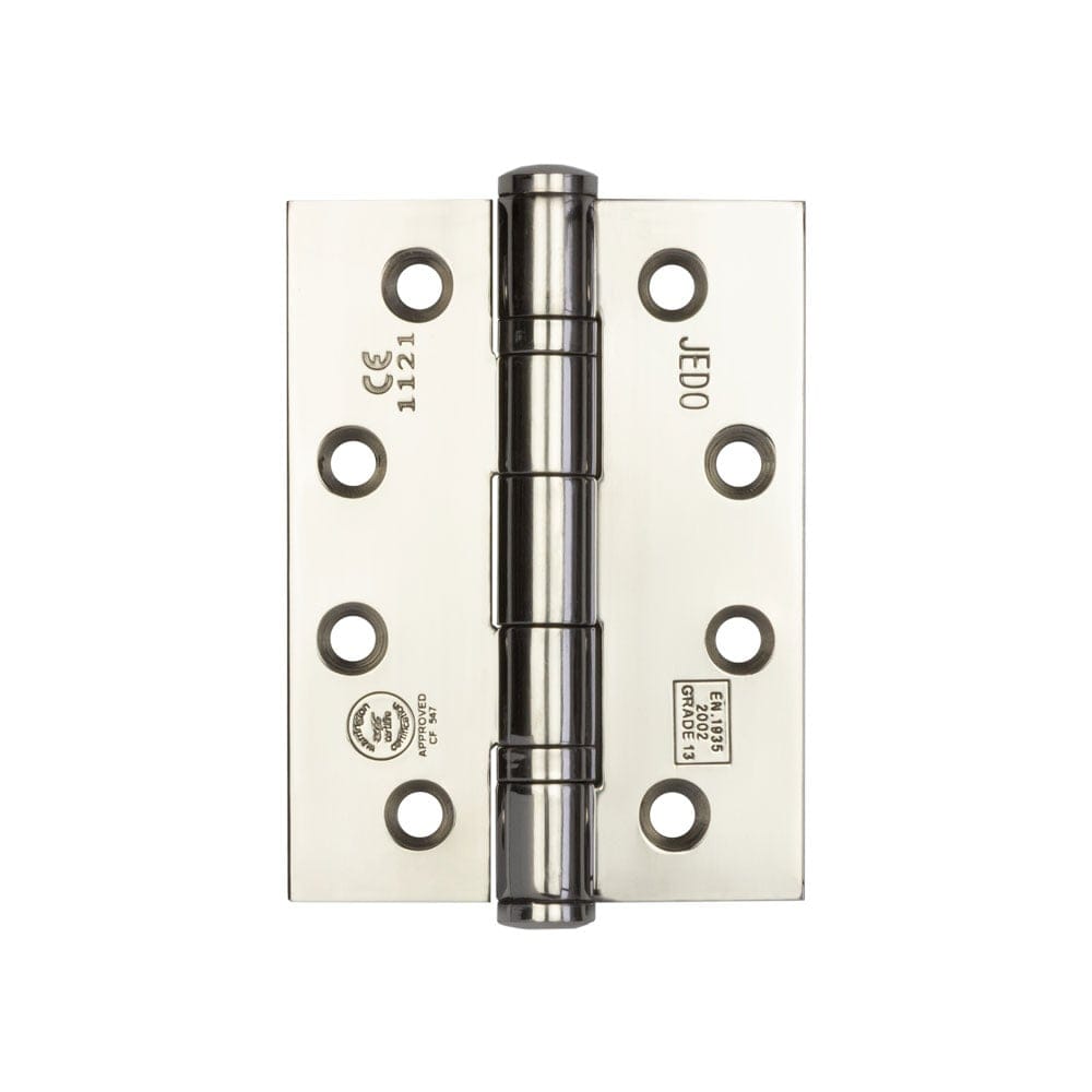 Frelan Hardware Hinges Polished Stainless Steel / Ball Bearing Hinges / 4" x (102mm) Frelan - 102x76mm Grade 316 Stainless Steel Ball Bearing Hinges Grade 13 - Polis
