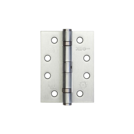 Frelan Hardware Hinges Satin Chrome / Ball Bearing Hinges / 4" x (102mm) Frelan - 102x76mm Stainless Steel Ball Bearing Hinges Grade 11 - Satin Chrome