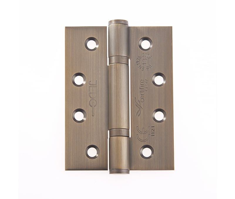 Frelan Hardware Hinges Antique Brass / Ball Bearing Hinges / 4" x (102mm) Frelan - 102x76x3mm AB 3 Knuckle PBH