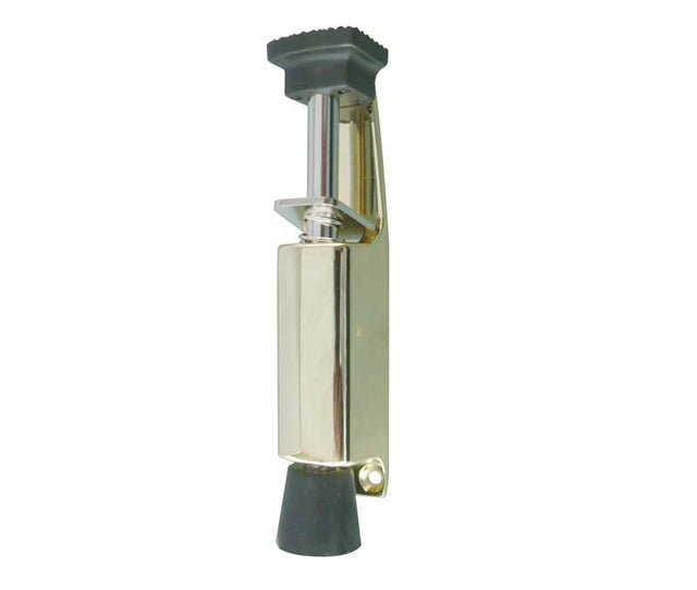 Frelan Hardware Door Furniture Polished Brass / Door Holder Frelan - 119mm Foot Operated Door Holder - Polished Brass