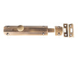 Frelan Hardware Accessories Antique Brass / Straight Surface Bolts / 150mm / 6" Frelan - 150mm AB Slide Bolt