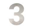Frelan Hardware Door Furniture Satin Stainless Steel / Numerals / 3 Frelan - 150mm No.3 Numeral - Grade 304 Satin Stainless Steel