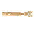 Frelan Hardware Accessories Satin Brass / Straight Surface Bolts / 150mm / 6" Frelan - 150mm SB Slide Bolt