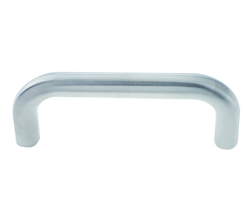 Frelan Hardware Door Furniture Satin Stainless Steel / Pull Handles (Bolt Through) Frelan - 150x19mm SSS D shape pull handle B/T Grade 304