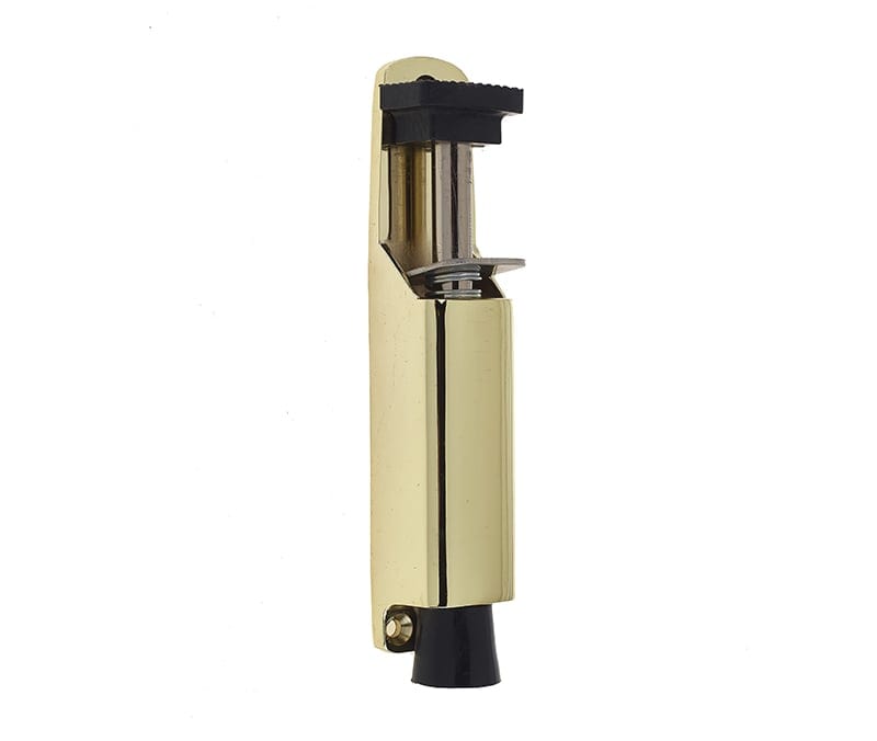 Frelan Hardware Door Furniture Polished Brass / Door Holder Frelan - 180mm Foot Operated Door Holder - Polished Brass