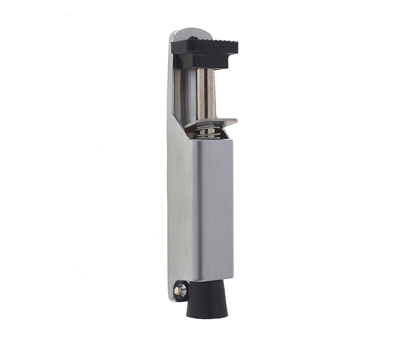 Frelan Hardware Door Furniture Satin Chrome / Door Holder Frelan - 180mm Foot Operated Door Holder - Satin Chrome