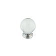 Frelan Hardware Cabinet Hardware Polished Chrome / Cabinet Knobs Frelan - 35mm Polished Chrome Clear Glass Ball Cupboard Knob