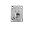 Frelan Hardware Accessories Satin Chrome / 50 x 38mm Frelan - 38x50mm Flush Ring - Satin Chrome