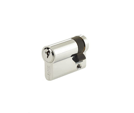 Frelan Hardware Locks & Latches Polished Chrome / Euro Cylinders Single / 30 x 10mm Frelan - 40mm PC Euro single cylinder