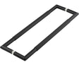 Frelan Hardware Door Furniture Black / Back to Back Fixing Pack Frelan - 425x20mm MB b/b mitred knurled pull handle