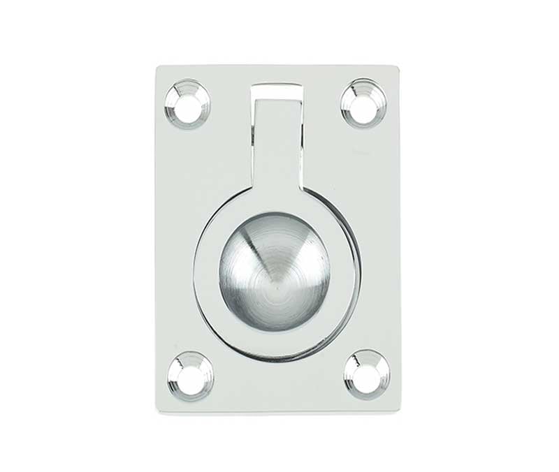 Frelan Hardware Accessories Polished Chrome / 63 x 50mm Frelan - 50x63mm Flush Ring - Polished Chrome