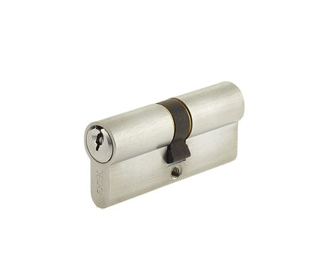 Frelan Hardware Locks & Latches Satin Chrome Frelan - 60mm SC Euro double cyl KA 62134