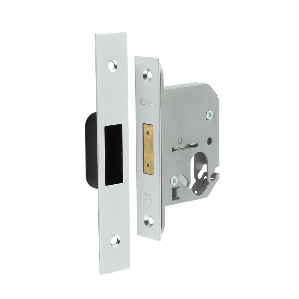 Frelan Hardware Locks & Latches Satin Chrome Frelan - 65mm SC Oval profile deadlock