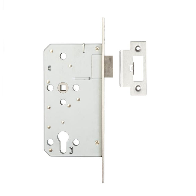 Frelan Hardware Locks & Latches Satin Stainless Steel Frelan - 72mm sss Din euro escape lock 60mm backset