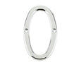 Frelan Hardware Door Furniture Polished Chrome / Numerals / 0 Frelan - 75mm PC Screwfix numeral 0