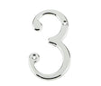 Frelan Hardware Door Furniture Polished Chrome / Numerals / 3 Frelan - 75mm PC Screwfix numeral 3