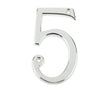 Frelan Hardware Door Furniture Polished Chrome / Numerals / 5 Frelan - 75mm PC Screwfix numeral 5