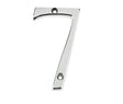 Frelan Hardware Door Furniture Polished Chrome / Numerals / 7 Frelan - 75mm PC Screwfix numeral 7