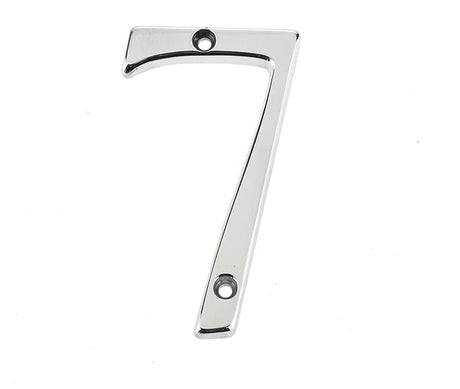 Frelan Hardware Door Furniture Polished Chrome / Numerals / 7 Frelan - 75mm PC Screwfix numeral 7