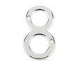Frelan Hardware Door Furniture Polished Chrome / Numerals / 8 Frelan - 75mm PC Screwfix numeral 8