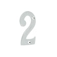 Frelan Hardware Polished Chrome Frelan - 75mm Polished Chrome 2 Screw Fix Numeral