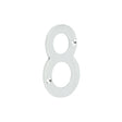 Frelan Hardware Polished Chrome Frelan - 75mm Polished Chrome 8 Screw Fix Numeral