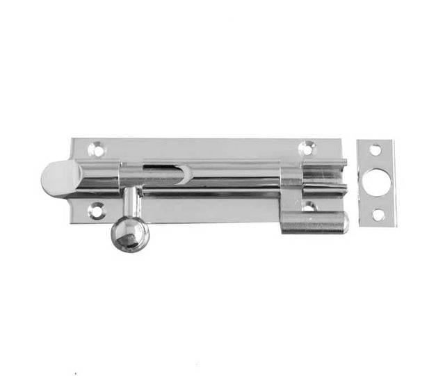 Frelan Hardware Accessories Polished Chrome / Cranked Surface Bolts / 75mm / 3" Frelan - 75x32mm PC necked Bell Bolt