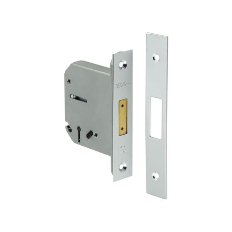 Frelan Hardware Locks & Latches Polished Chrome Frelan - 76mm PC 3 Lever deadlock