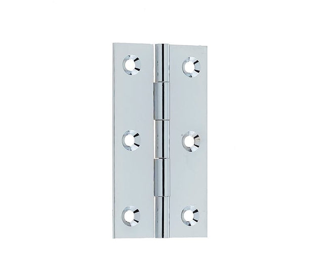 Frelan Hardware Hinges Polished Chrome / Solid Drawn Hinges / 3" (76mm) Frelan - 76x42x1.5mm PC HINGE