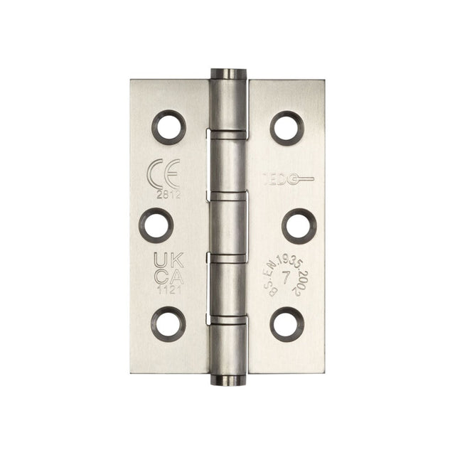 Frelan Hardware Hinges Satin Stainless Steel / Washered Hinges / 3" (76mm) Frelan - 76x50mm Grade 202 Stainless Steel Washered Hinges Grade 7 - SSS
