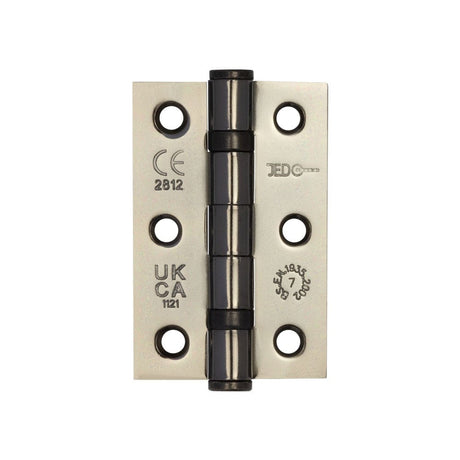 Frelan Hardware Black Nickel Frelan - 76x50x2mm BN Steel ball bearing hinge Grade 7
