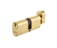 Frelan Hardware Locks & Latches Polished Brass / Oval Cylinder & Turn / 40 x 40mm Frelan - 80mm PB Oval cyl & turn