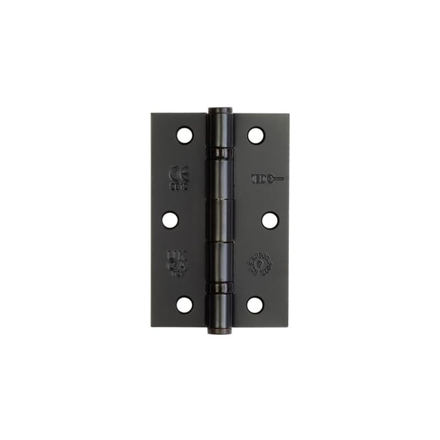 Frelan Hardware Hinges Black / Ball Bearing Hinges / 3.5" (89mm) Frelan - 89x58x2mm Black Steel ball bearing hinge