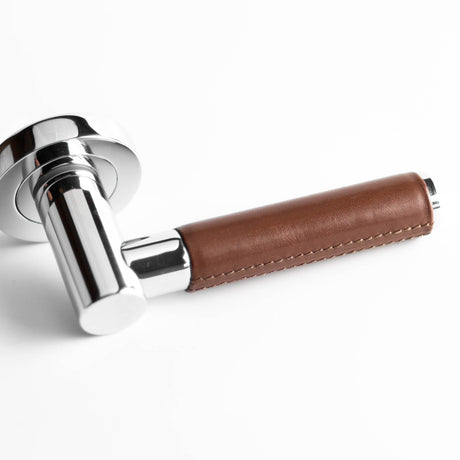 Frelan Hardware Door Furniture Polished Chrome / Round Rose Frelan - Ascot Levers on Round Rose - Polished Chrome