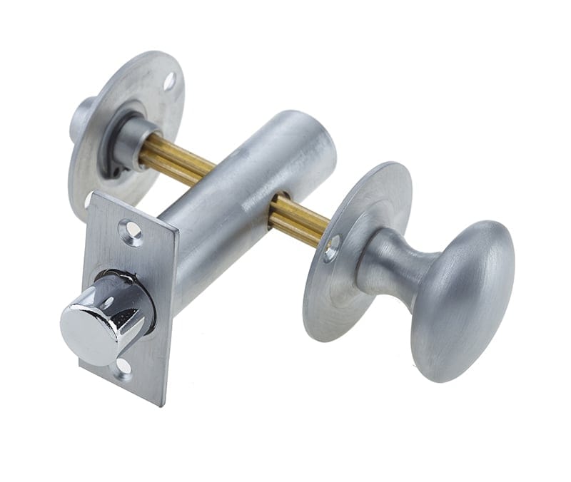 Frelan Hardware Door Furniture Satin Chrome / No Frelan - Bathroom Bolt c/w Mortice Bolt - Satin Chrome