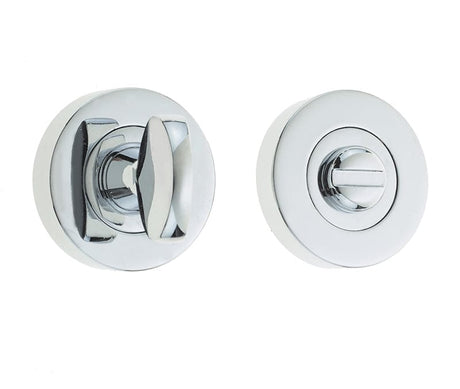Frelan Hardware Door Furniture Polished Chrome / No Frelan - Bathroom Turn & Release without Indicator - Polished Chrome