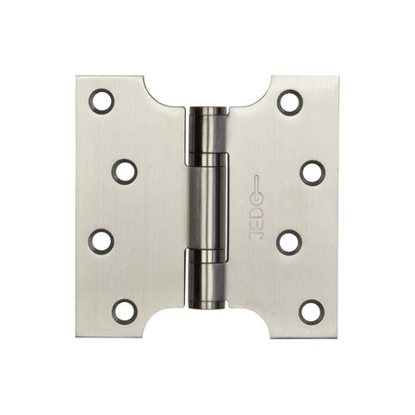 Frelan Hardware Hinges Satin Stainless Steel / Parliament Hinges / 4" x (102mm) Frelan - Bearing Parliament Hinges 102x102x3mm Satin Stainless Steel