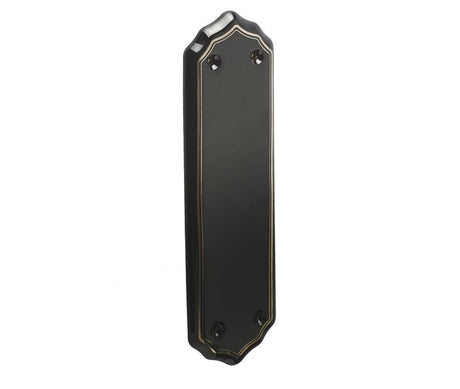 Frelan Hardware Door Furniture Goldline Black / Finger Plates / 380 x 75mm Frelan - Black Goldline Finger Plate 380 x 75mm