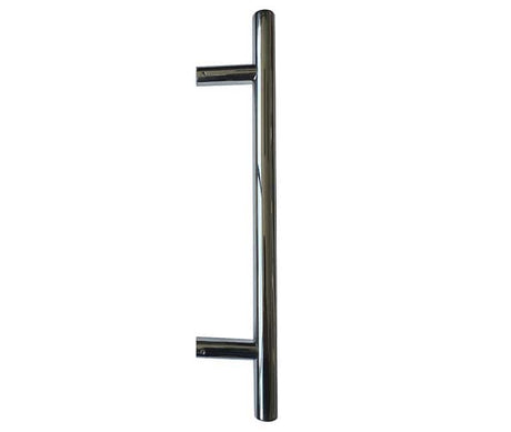 Frelan Hardware Door Furniture Polished Stainless Steel / Pull Handles (Bolt Through) Frelan - Bolt Through Guardsman Pull Handle 750x25mm (650mm Centres) - Grade 304