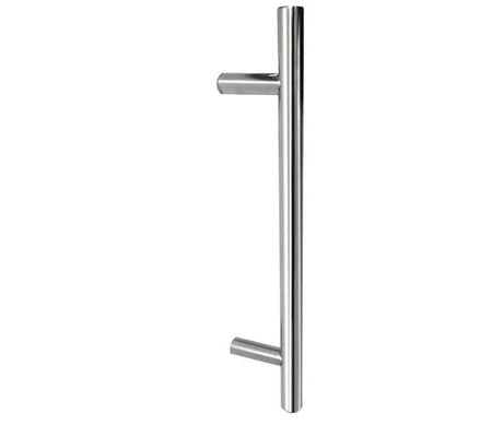 Frelan Hardware Door Furniture Satin Stainless Steel / Pull Handles (Bolt Through) Frelan - Bolt Through Guardsman Pull Handle 750x25mm (650mm Centres) - Grade 304