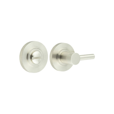 Frelan Hardware Door Furniture Satin Nickel Frelan - Burlington Easy Turn & Release Knurled Rose Satin Nickel