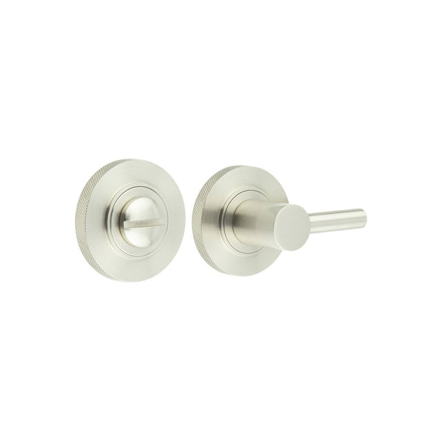 Frelan Hardware Door Furniture Satin Nickel Frelan - Burlington Easy Turn & Release Knurled Rose Satin Nickel
