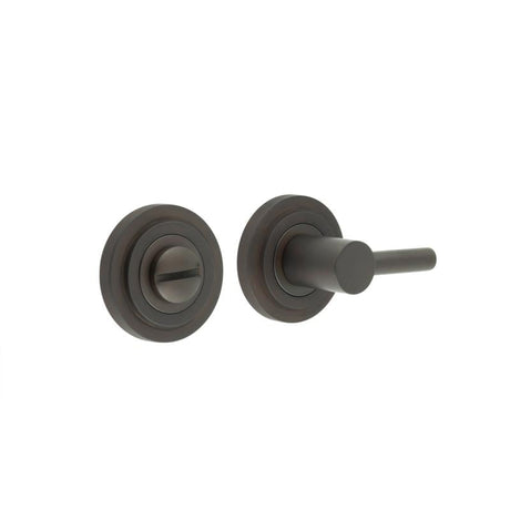 Frelan Hardware Door Furniture Dark Bronze Frelan - Burlington Easy Turn & Release Stepped Rose Dark Bronze