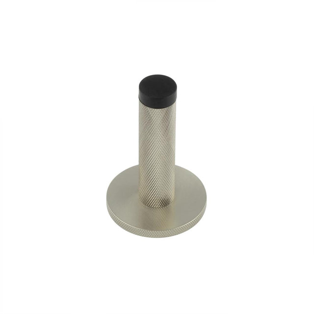 Frelan Hardware Door Furniture Satin Nickel Frelan - Burlington Knurled Wall Mounted Door Stop Knurled Rose Satin Nickel