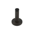 Frelan Hardware Door Furniture Dark Bronze Frelan - Burlington Knurled Wall Mounted Door Stop Plain Rose Dark Bronze