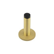 Frelan Hardware Door Furniture Satin Brass Frelan - Burlington Plain Wall Mounted Door Stops Knurled Rose Satin Brass