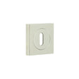 Frelan Hardware Door Furniture Polished Nickel Frelan - Burlington Standard Keyway Escutcheons Square Plain Rose Polished Nickel