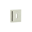 Frelan Hardware Door Furniture Polished Nickel Frelan - Burlington Standard Keyway Escutcheons Square Stepped Rose Polished Nickel