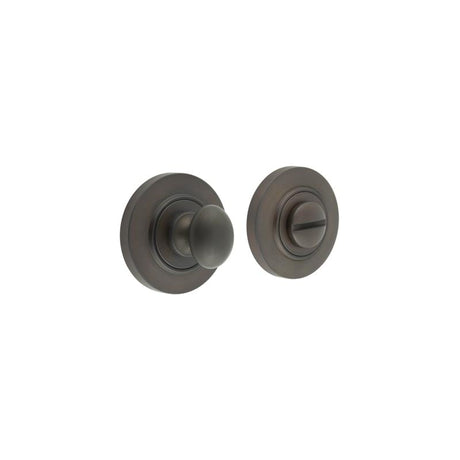 Frelan Hardware Door Furniture Dark Bronze Frelan - Burlington Turns & Releases Inner 1 Chamfered Rose Dark Bronze