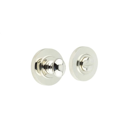 Frelan Hardware Door Furniture Polished Nickel Frelan - Burlington Turns & Releases Inner 1 Knurled Rose Polished Nickel